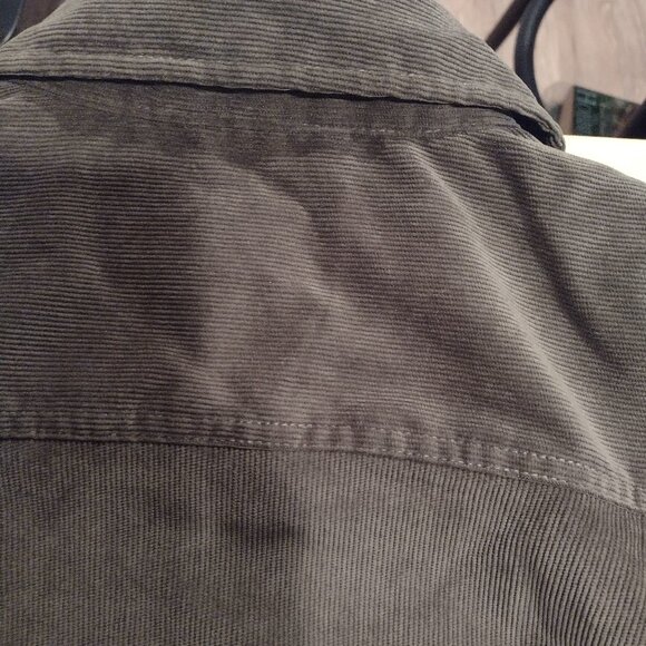 Original weatherproof mens medium vintage olive cordoroy button long sleeve - Picture 4 of 8